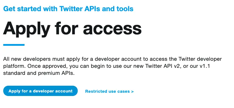 Twitter API Apply Part 2