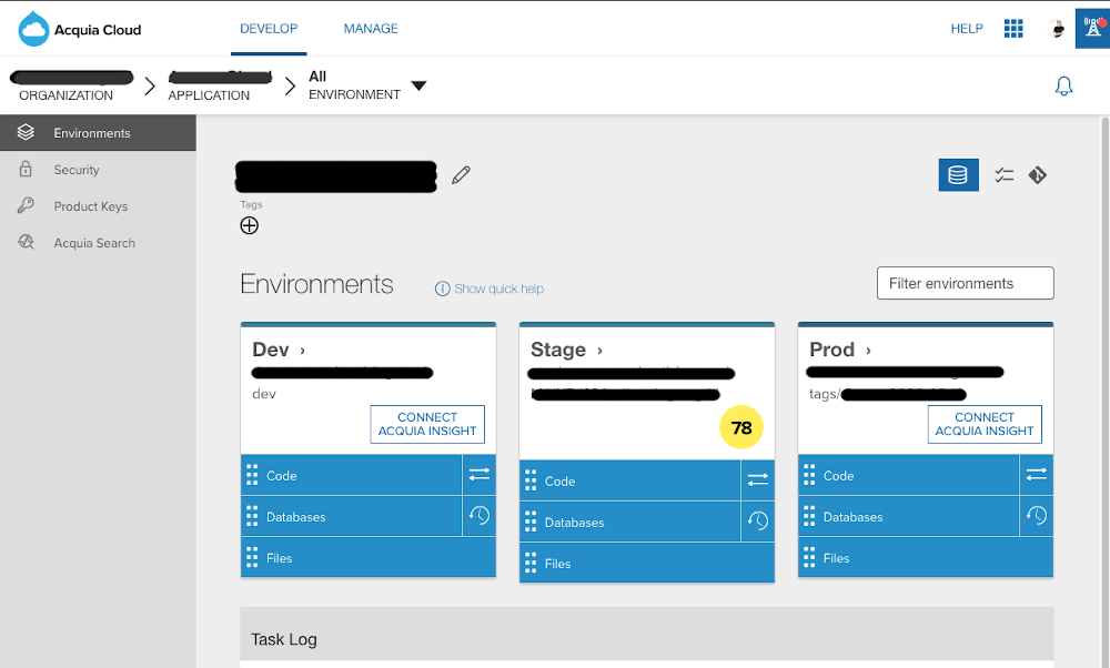 Acquia Dashboard