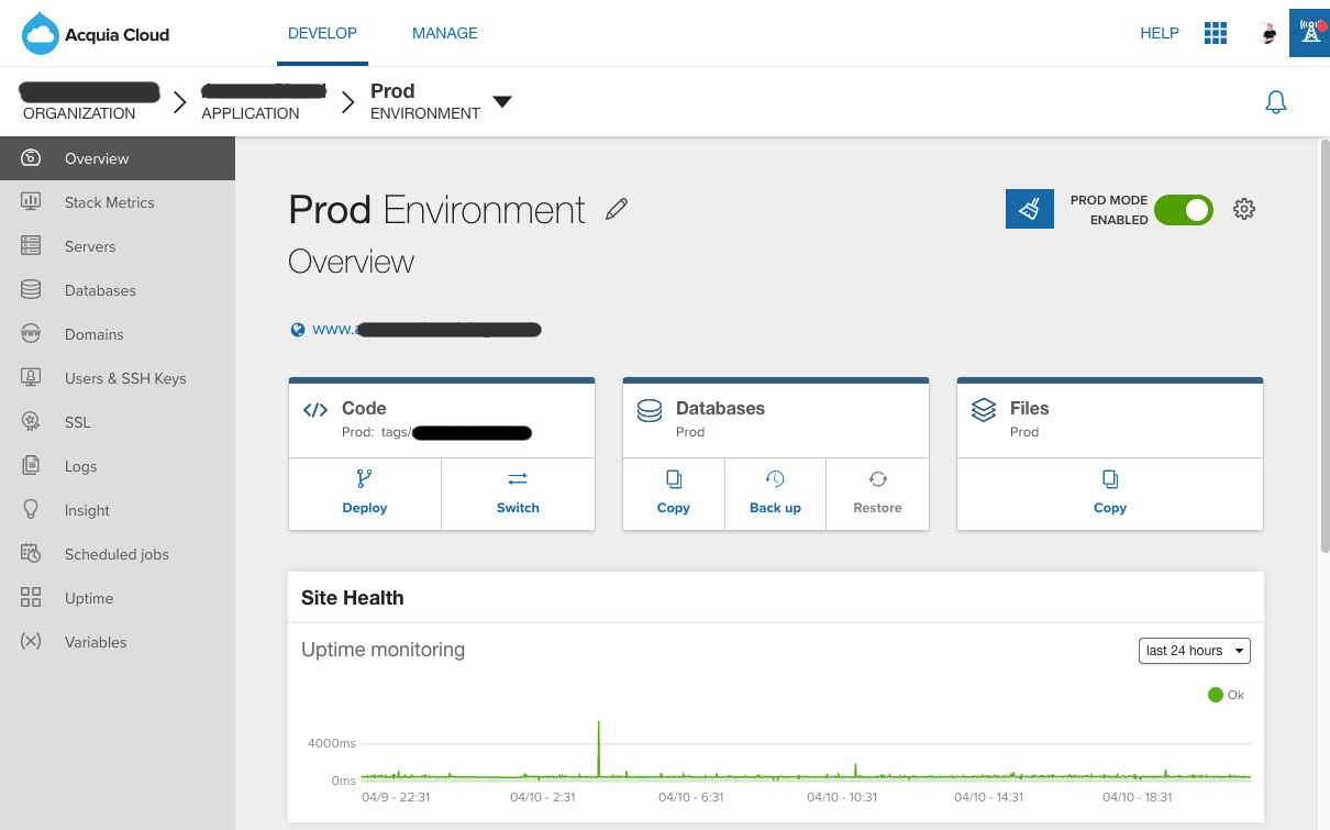 Acquia Dashboard