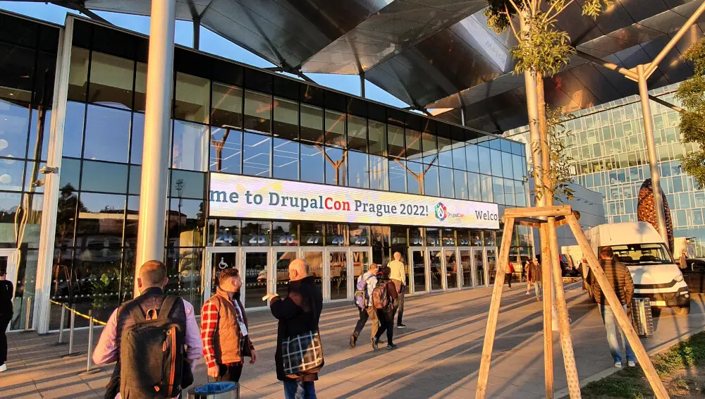 DrupalCon Prague 2022, showing the venue there the conference was held.