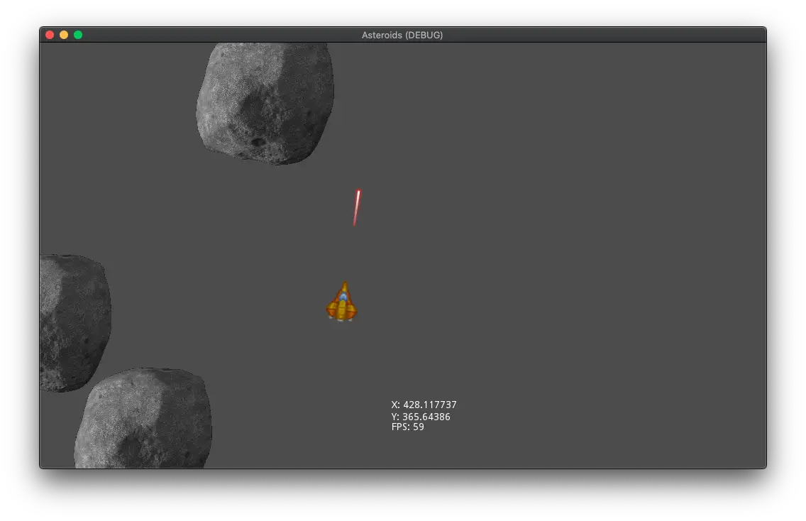 An asteroids game created in Godot.
