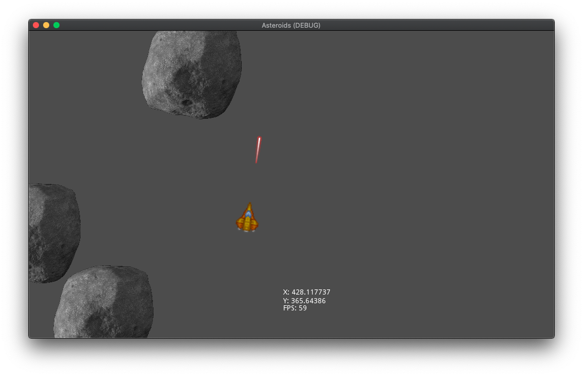 An asteroids game created in Godot.