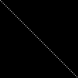 Diagonal line, top left to bottom right.