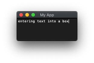 Python Tkinter, showing a text widget.