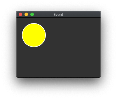 Tkinter Canvas element showing a single oval with a hover colour.