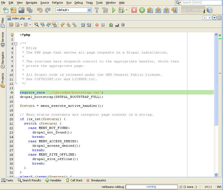 Xdebug Netbeans running