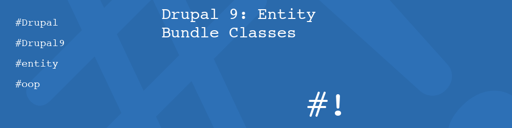 Drupal 9: Entity Bundle Classes